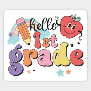 Vintage Hello First Grade Magnet